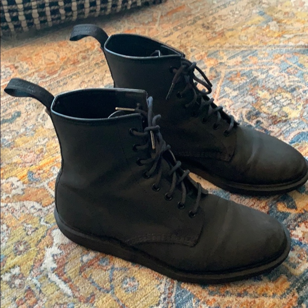 Dr. Martens Whiton Black Reflective Boot.
